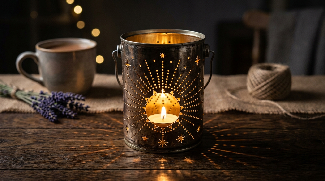 Kreative Upcycling-Werkstatt: Stimmungs-Windlichter aus alten Konservendosen